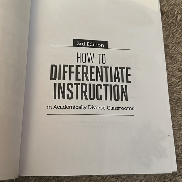 How to Differ that’s a instruction in Academically Diverse Classrooms 3rd Ed - Picture 3 of 4